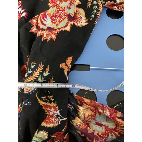 ELLIATT Floral Independence Mini Shirt Dress in Black Multi size Xsmall - Picture 12 of 15